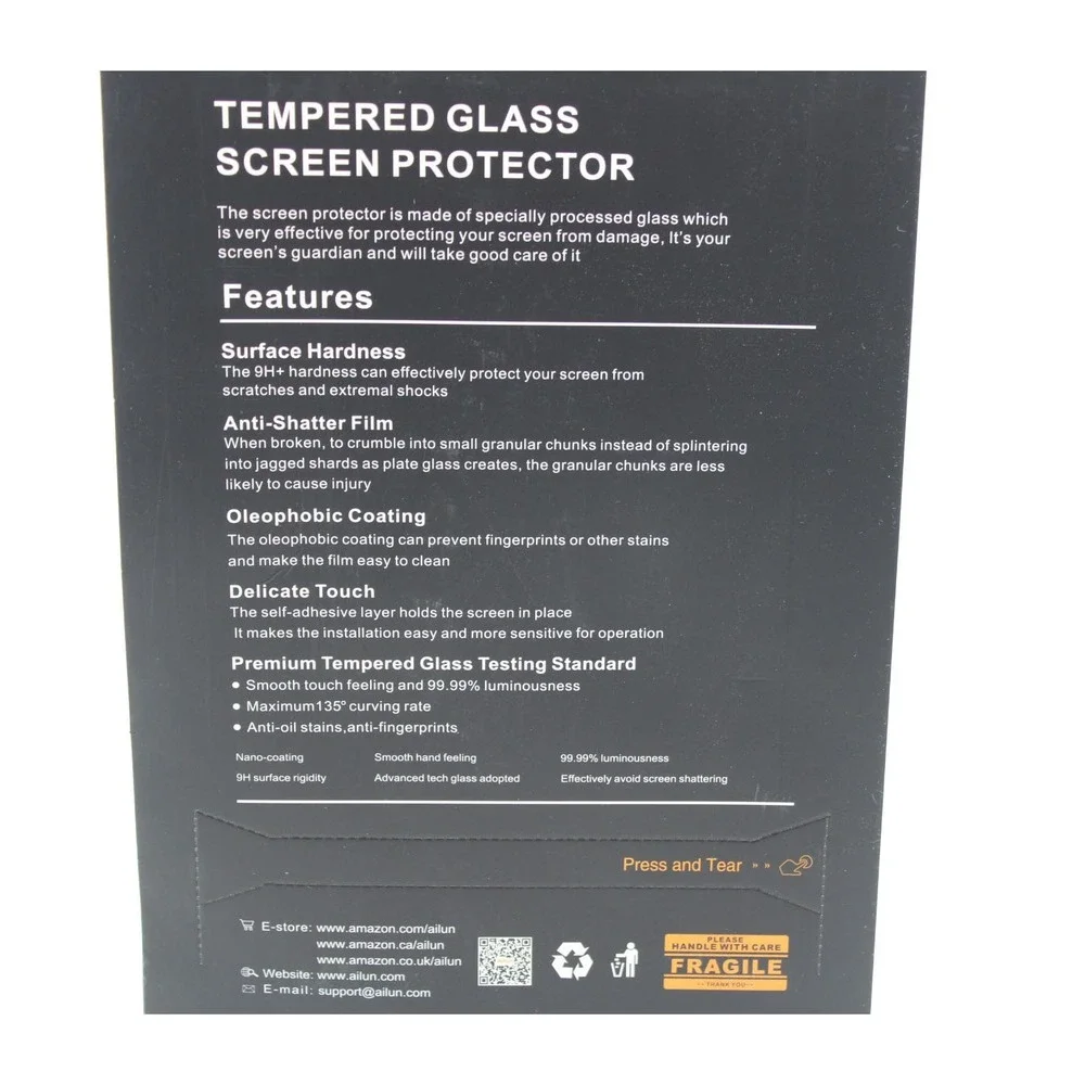 Ailun iPad 10th Gen 10.9 Inch 2022 Tempered Glass Screen Protector 9H Hardness
